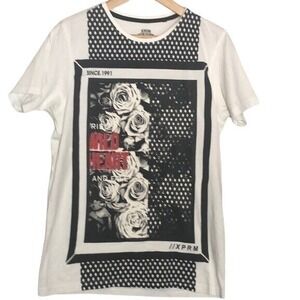 XIOS New York White Short Sleeve Tee Size Medium